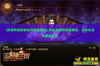 (武道将魂破解版内购破解版) 探秘武道将魂破解版，揭秘玩法与破解之道