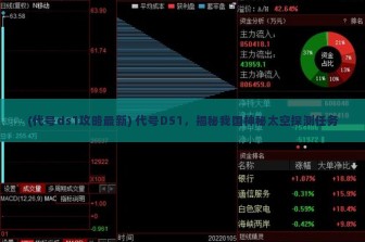 (代号ds1攻略最新) 代号DS1，揭秘我国神秘太空探测任务